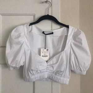 Zara Women’s cropped blouse *never been worn